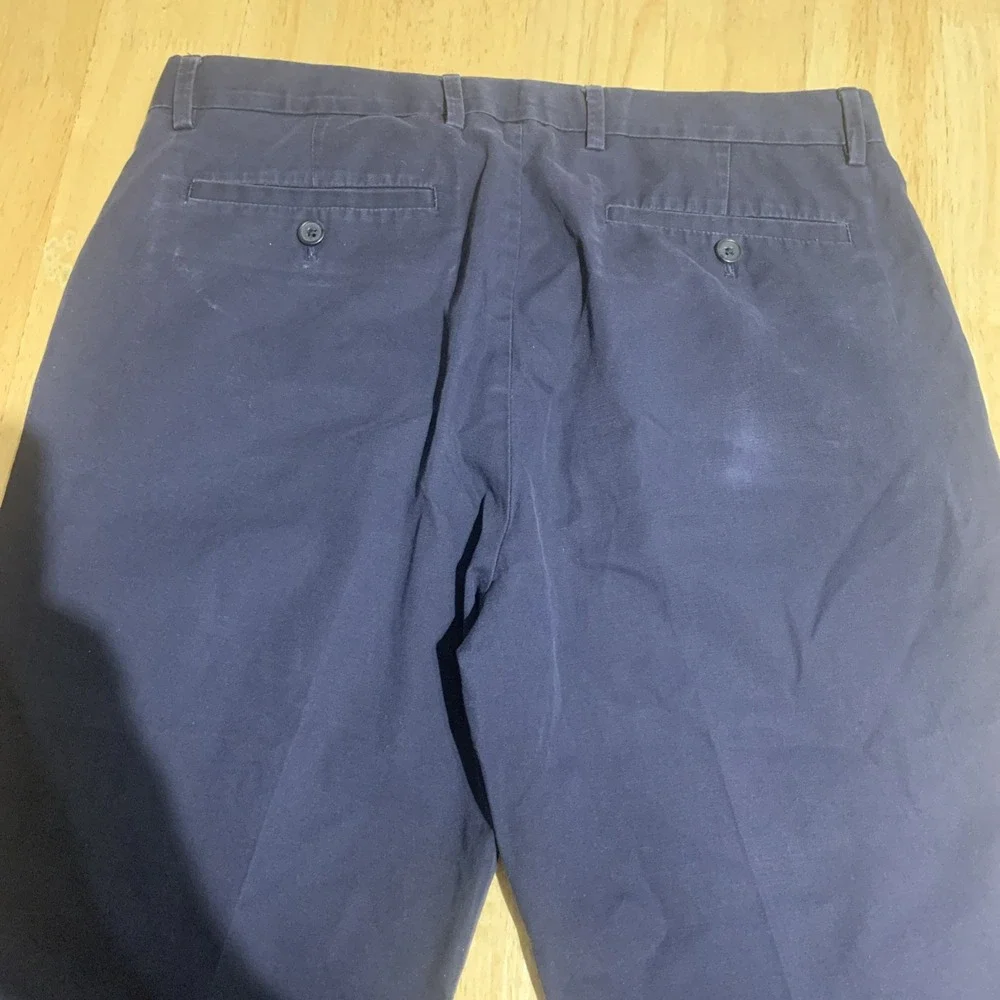 Banana Republic 33x34 Navy Blue Mason Slim Fit‎ Taper Rapid Movement Chino Pants